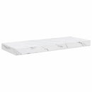 vidaXL Falpolc Falra szerelhető Fehér márvány 60 x 23,5 x 3,8 cm