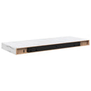 vidaXL Falpolc Falra szerelhető Fehér márvány 60 x 23 x 4 cm Faanyag