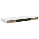 vidaXL Falpolc Falra szerelhető Fehér márvány 60 x 23,5 x 3,8 cm