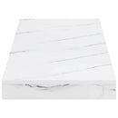 vidaXL Falpolc Falra szerelhető Fehér márvány 60 x 23,5 x 3,8 cm
