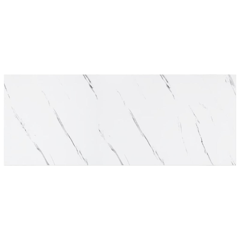 vidaXL Falpolc Falra szerelhető Fehér márvány 50 x 23 x 4 cm Faanyag