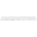 vidaXL Falpolc tárolóval 4 pcs Fehér márvány 80 x 23,5 x 4 cm Faanyag