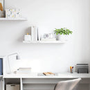 vidaXL Falpolc Falra szerelhető Fehér márvány 90 x 23,5 x 4 cm Faanyag