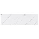 vidaXL Falpolc tárolóval 4 pcs Fehér márvány 90 x 23,5 x 4 cm Faanyag