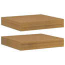 vidaXL Falpolc Falra szerelhető 2 pcs Bézs 23 x 23,5 x 4 cm Faanyag
