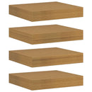 vidaXL Falpolc Falra szerelhető 4 pcs Bézs 23 x 23,5 x 4 cm Faanyag