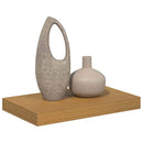 vidaXL Falpolc Falra szerelhető Bézs 40 x 23,5 x 4 cm Faanyag