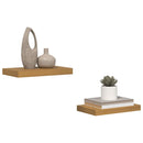vidaXL Falpolc Falra szerelhető 2 pcs Bézs 40 x 23,5 x 4 cm Faanyag