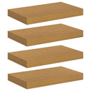 vidaXL Falpolc Falra szerelhető 4 pcs Bézs 40 x 23,5 x 4 cm Faanyag