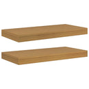vidaXL Falpolc Falra szerelhető 2 pcs Bézs 50 x 23 x 4 cm Faanyag