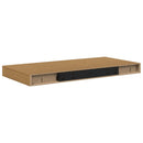 vidaXL Falpolc 2 db Bézs 50 x 23,5 x 3,8 cm Szerelt Fa