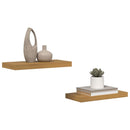 vidaXL Falpolc Falra szerelhető 2 pcs Bézs 50 x 23 x 4 cm Faanyag