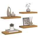 vidaXL Falpolc Falra szerelhető 4 pcs Bézs 50 x 23,5 x 4 cm Faanyag