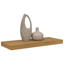 vidaXL Falpolc Falra szerelhető tárolóval Bézs 60 x 23 x 4 cm Faanyag