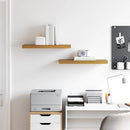 vidaXL Falpolc Falra szerelhető 2 pcs Bézs 60 x 23,5 x 4 cm Faanyag