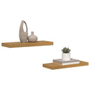 vidaXL Falpolc Falra szerelhető 2 pcs Bézs 60 x 23,5 x 4 cm Faanyag