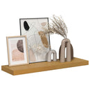 vidaXL Falpolc Falra szerelhető Bézs 80 x 23,5 x 4 cm Faanyag