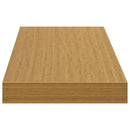 vidaXL Falpolc Falra szerelhető 2 pcs Bézs 80 x 23,5 x 4 cm Faanyag