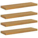 vidaXL Falpolc Falra szerelhető 4 pcs Bézs 80 x 23,5 x 4 cm Faanyag
