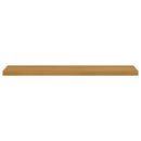 vidaXL Falpolc Falra szerelhető 2 pcs Bézs 120 x 23,5 x 4 cm Faanyag