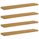 vidaXL Falpolc Falra szerelhető 4 pcs Bézs 120 x 23,5 x 4 cm Faanyag