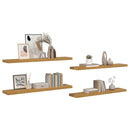 vidaXL Falpolc Falra szerelhető 4 pcs Bézs 120 x 23,5 x 4 cm Faanyag