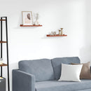 vidaXL Falpolc polcokkal tárolóval 2 pcs Piros 40 x 9 x 3 cm Faanyag