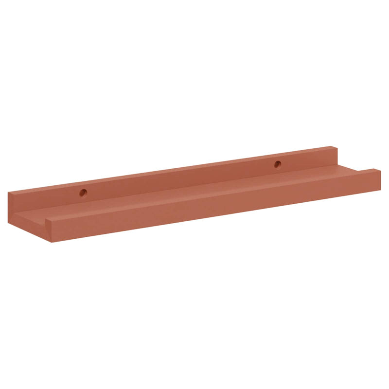 vidaXL Falpolc polcokkal tárolóval 2 pcs Piros 40 x 9 x 3 cm Faanyag