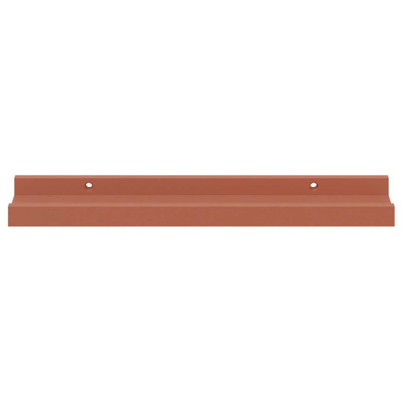vidaXL Falpolc polcokkal tárolóval 2 pcs Piros 40 x 9 x 3 cm Faanyag