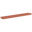 vidaXL Falpolc polcokkal tárolóval 2 pcs Piros 60 x 9 x 3 cm Faanyag