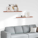 vidaXL Falpolc polcokkal tárolóval 2 pcs Piros 115 x 9 x 3 cm Faanyag