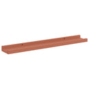 vidaXL Falpolc polcokkal tárolóval 4 pcs Piros 60 x 9 x 3 cm Faanyag