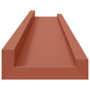 vidaXL Falpolc polcokkal tárolóval 4 pcs Piros 60 x 9 x 3 cm Faanyag