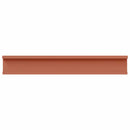 vidaXL Falpolc polcokkal tárolóval 4 pcs Piros 60 x 9 x 3 cm Faanyag