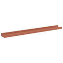 vidaXL Falpolc polcokkal tárolóval 4 pcs Piros 80 x 9 x 3 cm Faanyag