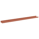 vidaXL Falpolc polcokkal tárolóval 4 pcs Piros 100 x 9 x 3 cm Faanyag