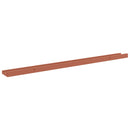 vidaXL Falpolc polcokkal tárolóval 4 pcs Piros 100 x 9 x 3 cm Faanyag