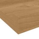 vidaXL Falpolc polcokkal tárolóval 2 pcs Barna 40 x 9 x 3 cm Faanyag