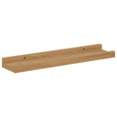 vidaXL Falpolc polcokkal tárolóval 2 pcs Barna 40 x 9 x 3 cm Faanyag