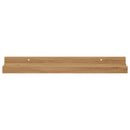 vidaXL Falpolc polcokkal tárolóval 2 pcs Barna 40 x 9 x 3 cm Faanyag