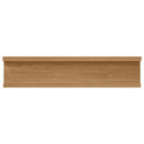 vidaXL Falpolc polcokkal tárolóval 2 pcs Barna 40 x 9 x 3 cm Faanyag