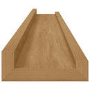 vidaXL Falpolc polcokkal tárolóval 2 pcs Barna 80 x 9 x 3 cm Faanyag