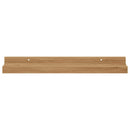 vidaXL Falpolc polcokkal tárolóval 4 pcs Barna 40 x 9 x 3 cm Faanyag