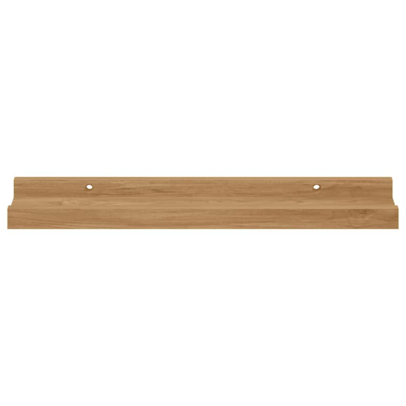 vidaXL Falpolc polcokkal tárolóval 4 pcs Barna 40 x 9 x 3 cm Faanyag