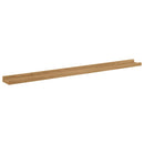vidaXL Falpolc polcokkal tárolóval 4 pcs Barna 100 x 9 x 3 cm Faanyag