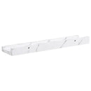 vidaXL Falpolc polcokkal 2 pcs Fehér márvány 40 x 9 x 3 cm Faanyag