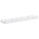 vidaXL Falpolc polcokkal 2 pcs Fehér márvány 40 x 9 x 3 cm Faanyag