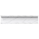 vidaXL Falpolc polcokkal 2 pcs Fehér márvány 40 x 9 x 3 cm Faanyag