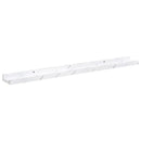 vidaXL Falpolc polcokkal 4 pcs Fehér márvány 80 x 9 x 3 cm Faanyag