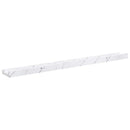 vidaXL Falpolc polcokkal 4 pcs Fehér márvány 80 x 9 x 3 cm Faanyag